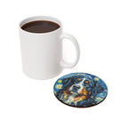Bernese Mountain Dog Post-Impressionist Oil Painting Coaster - Berner Dog Lover Gift, Pet Portrait Decor
