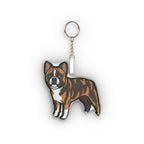 Pop Art French Bulldog Plush Keychain | Tritan
