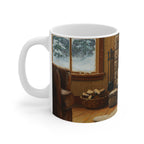 Acrylic Poodle - Winter Hearth | Ceramic Mug 11oz