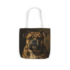 English Bulldog Tote Bag | Painterly Dog Art Canvas Tote | Bulldog Mom Gift | Dog Lover Market Bag | Pet Portrait Accessory