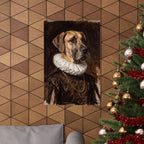 Great Dane Renaissance Royal Portrait Matte Poster, Regal Dog Art Print, Great Dane Lover Gift, Wall Art