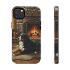 Acrylic Bernese Mountain Dog - Winter Hearth | Tough Phone Case
