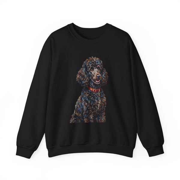 Standard Poodle Sweatshirt | Painterly Dog Art Crewneck | Poodle Mom Gift | Cozy Pullover for Dog Lovers | Pet Portrait Apparel