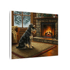 Miniature Schnauzer Canvas Wall Art | Acrylic Painting Dog Gift | Schnauzer Art Print | Pet Lover Decor Ready to Hang