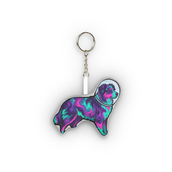 Cosmic Australian Shepherd Plush Keychain | Tritan