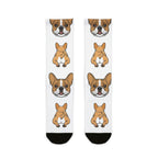 French Bulldog Socks | Fun All Over Print Dog Socks | Frenchie Mom Gift | Cute Crew Socks for Dog Lovers | Stocking Stuffer