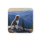 Acrylic Poodle - Mountain Overlook | Cork Back Coaster