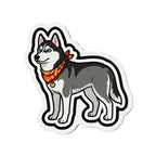 Pop Art Siberian Husky Magnet | Tritan