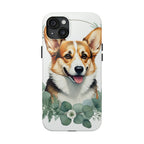 Corgi Watercolor Botanical Wreath Phone Case | Premium Dog Prints | Tritan — view 7 of 28