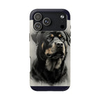 Charcoal Rottweiler Rottweiler Tough Phone Case - Rottweiler pride — gentle giants deserve great art — view 31 of 103