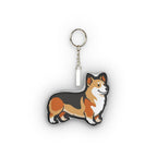Pop Art Corgi Plush Keychain | Tritan