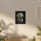 Golden Retriever Stained Glass Canvas Wall Art, Dog Lover Gift, Pet Portrait Print, Golden Retriever Art, Home Decor