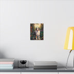 Australian Shepherd Stained Glass Wall Art, Aussie Dog Lover Gift, Pet Portrait Canvas Print Decor