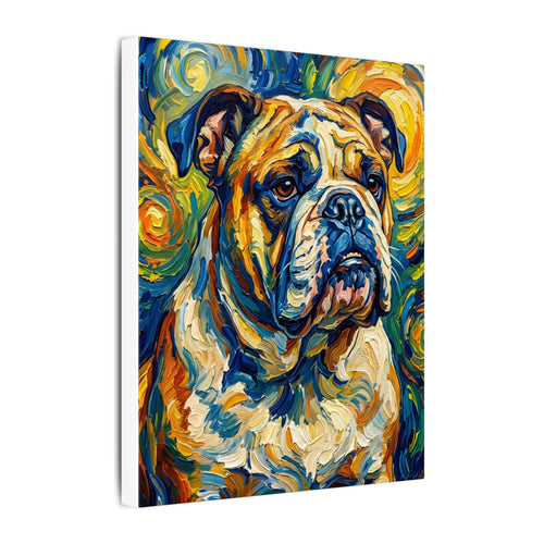 Gallery-wrapped canvas side profile showing the 0.75 inch depth