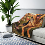 German Shepherd Low Poly Prairie Sherpa Fleece Blanket | Dog Lover Gift