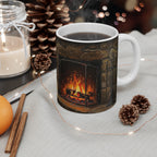 Acrylic Pomeranian - Winter Hearth | Ceramic Mug 11oz