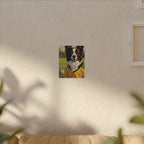 Border Collie Oil Painting Soccer Portrait Stretched Canvas Wall Art | Energetic Dog Lover Gift | Premium Pet Decor