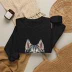 Siberian Husky Sweatshirt | Painterly Dog Art Crewneck | Husky Mom Gift | Cozy Pullover for Dog Lovers | Pet Portrait Apparel
