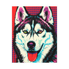 Pop Art Husky Canvas — Bold Dog Wall Art