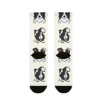 Border Collie Socks | Fun All Over Print Dog Socks | Border Collie Mom Gift | Cute Crew Socks for Dog Lovers | Stocking Stuffer