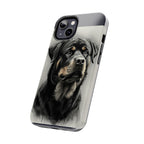 Charcoal Rottweiler Rottweiler Tough Phone Case - Rottweiler pride — gentle giants deserve great art — view 55 of 103