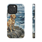 Labrador Retriever Acrylic Gallery Print Coastal Cliffside Phone Case | Premium Dog Prints | Tritan — view 3 of 28
