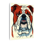 Comic Book English Bulldog Canvas — Bold Dog Wall Art
