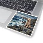 Acrylic Gallery Print Poodle - Coastal Cliffside | Kiss-Cut Stickers — view 7 of 12