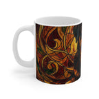 Rottweiler Stained Glass Warm Jewel Ceramic Mug 11oz | Dog Lover Gift