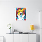 Pop Art Corgi Canvas — Bold Dog Wall Art