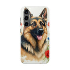 German Shepherd Watercolor Wildflower Field Phone Case | Premium Dog Prints | Tritan — view 9 of 28