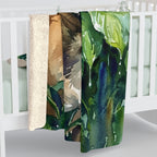 French Bulldog Watercolor Rain Garden Throw Blanket | Premium Dog Art | Tritan