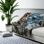 Acrylic Gallery Print Beagle - Coastal Cliffside | Sherpa Fleece Blanket — view 8 of 9