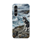 Siberian Husky Acrylic Gallery Print Coastal Cliffside Phone Case | Premium Dog Prints | Tritan — view 9 of 28
