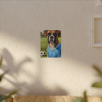 Boxer Dog Oil Painting Soccer Portrait Canvas Wall Art Decor Gift for Dog Lover