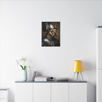 French Bulldog Medieval Knight Portrait Canvas Wall Art, Regal Dog Painting, French Bulldog Lover Gift, Stretched Canvas