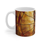 German Shepherd Low Poly Warm Jewel Ceramic Mug 11oz | Dog Lover Gift