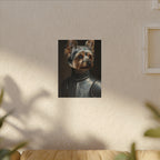 Yorkshire Terrier Medieval Knight Portrait Canvas Wall Art, Regal Dog Painting, Yorkshire Terrier Lover Gift, Stretched Canvas