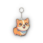 Chibi Corgi Plush Keychain | Tritan