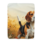 Golden Retriever Watercolor Beagle Meadow Throw Blanket | Premium Dog Prints | Tritan — primary view