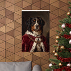 Bernese Mountain Dog Kings & Queens Royal Portrait Matte Poster, Regal Dog Art Print, Bernese Mountain Dog Lover Gift, Wall Art