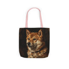 Shiba Inu Tote Bag | Painterly Dog Art Canvas Tote | Shiba Mom Gift | Dog Lover Market Bag | Pet Portrait Accessory