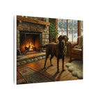 Labrador Retriever Acrylic Painting Canvas Wall Art, Dog Lover Gift, Pet Portrait, Home Decor, Animal Art Print