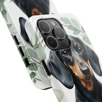 Dachshund Watercolor Botanical Wreath Phone Case | Premium Dog Prints | Tritan — view 23 of 28