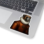 Boxer Renaissance Royal Portrait Sticker, Dog Portrait Vinyl Decal, Kiss-Cut Sticker, Boxer Lover Gift