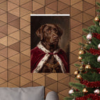 Labrador Retriever Kings & Queens Royal Portrait Matte Poster, Regal Dog Art Print, Labrador Retriever Lover Gift, Wall Art