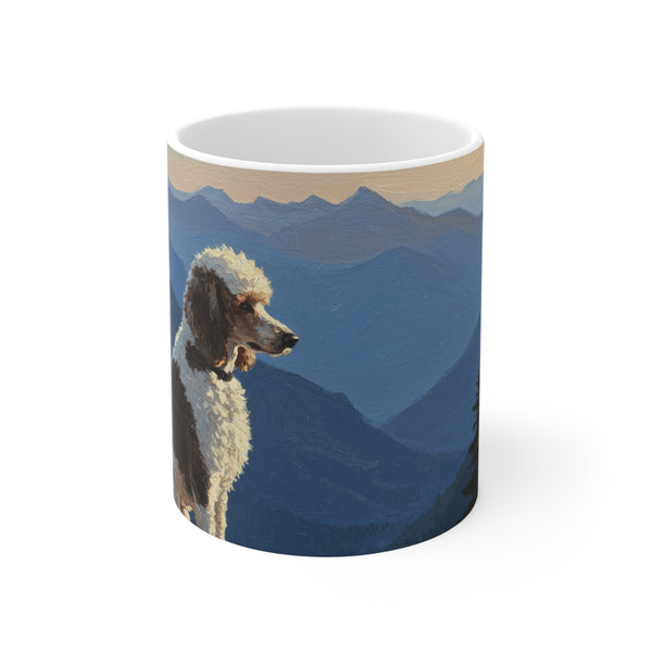 Acrylic Poodle - Mountain Overlook | Ceramic Mug 11oz