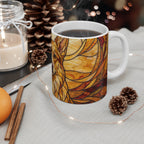 Corgi Low Poly Warm Jewel Ceramic Mug 11oz | Dog Lover Gift
