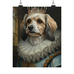 Havanese Kings & Queens Royal Portrait Matte Poster, Regal Dog Art Print, Havanese Lover Gift, Wall Art