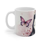 Siberian Husky Watercolor Butterfly Bloom Coffee Mug | Premium Dog Prints | Tritan — secondary view